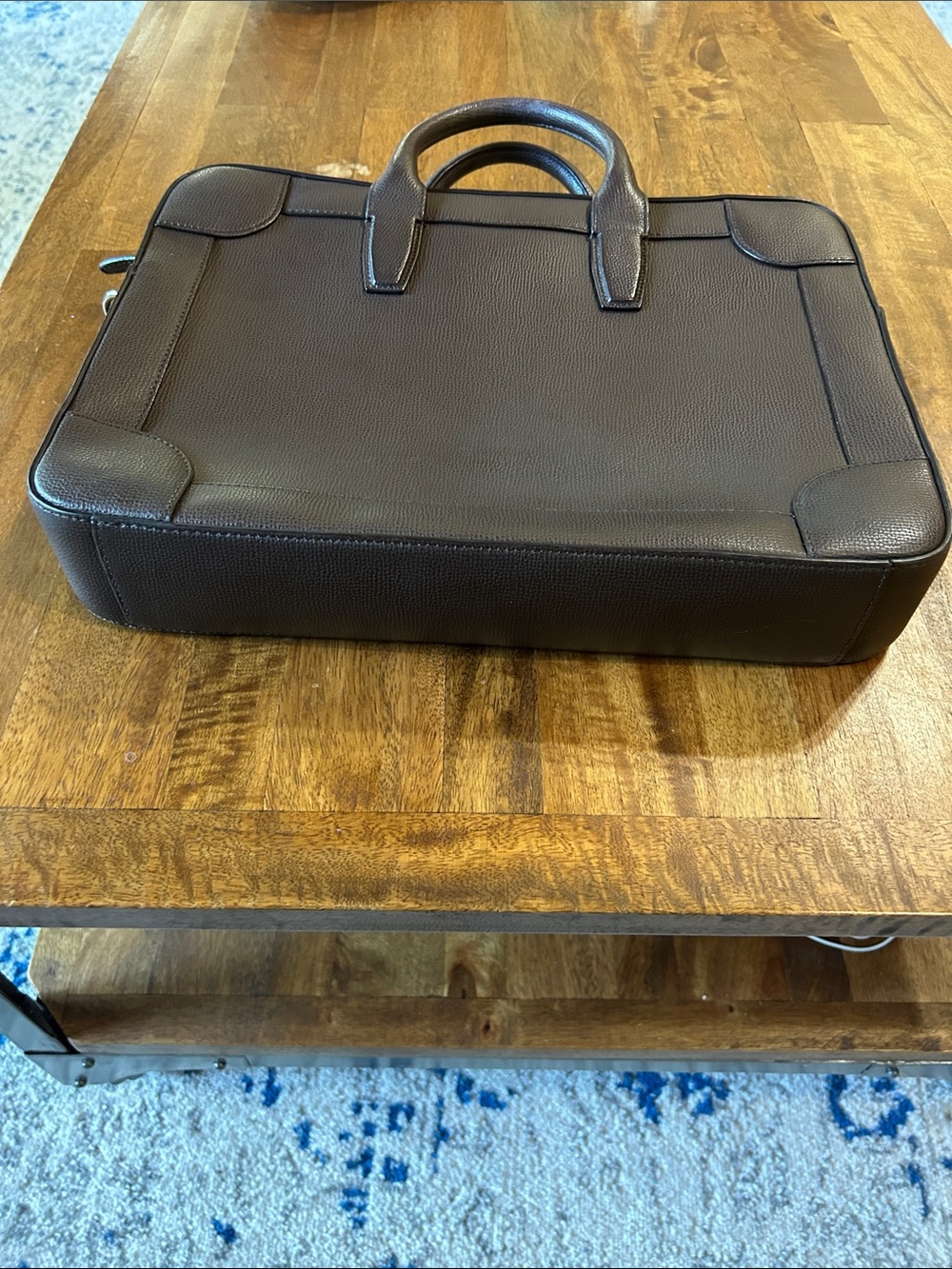 MULBERRy Classic Grain Calfskin Belgrave Single Document Holder Dark Brown - Picture 7 of 9